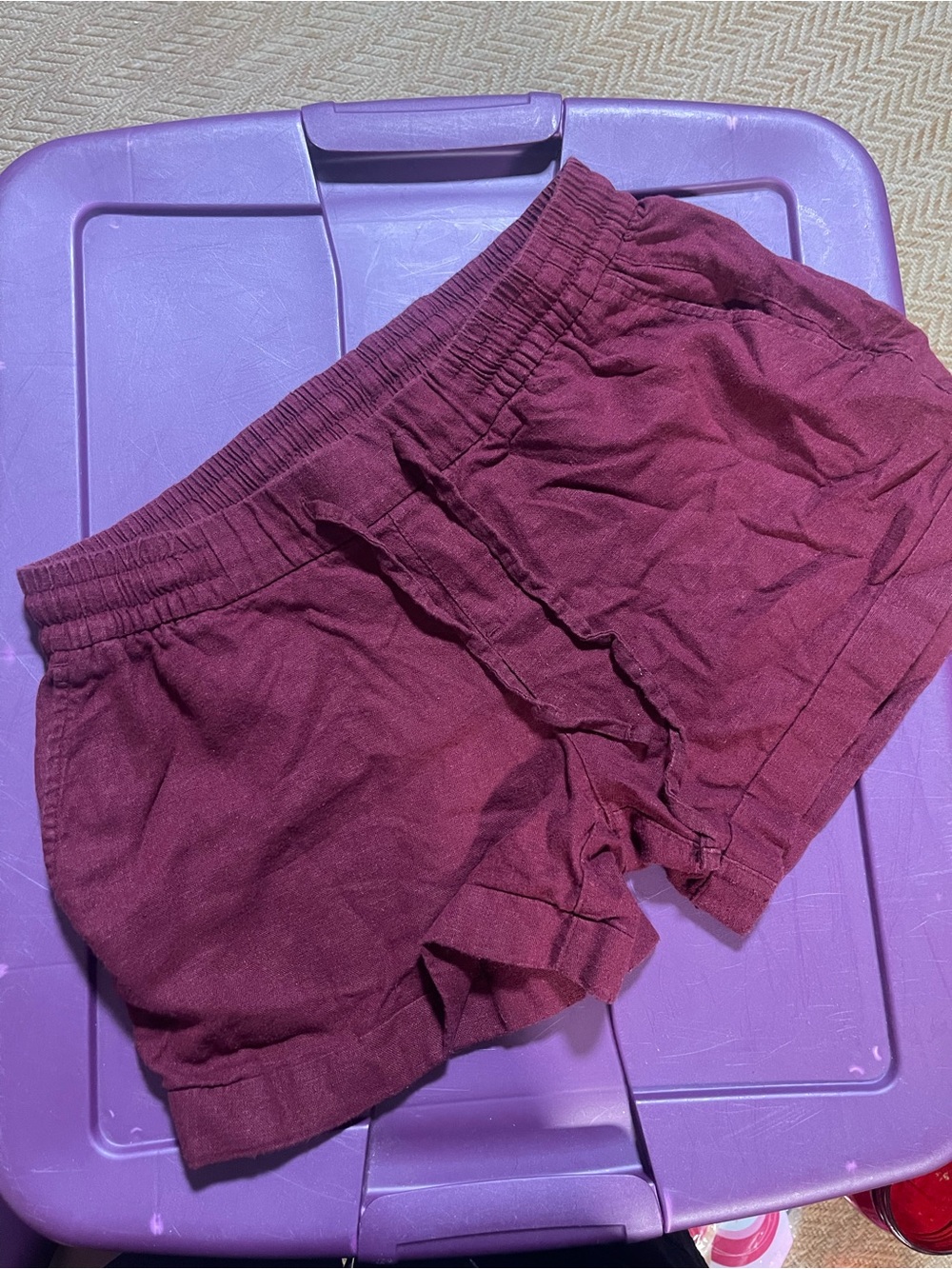 Old Navy Women's Athletic Shorts in Burgundy
